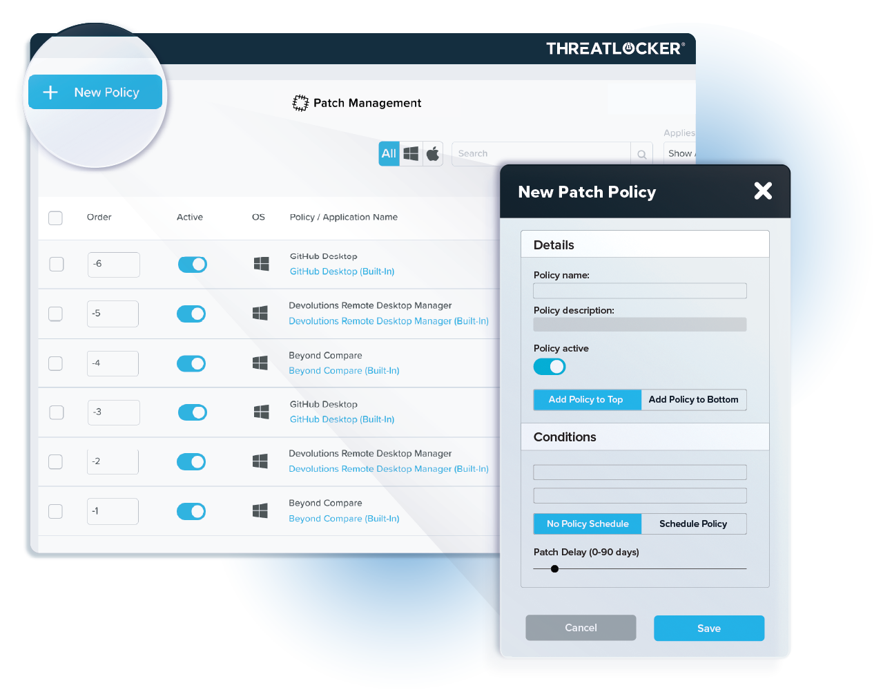 ThreatLocker Patch Management: screenshot 