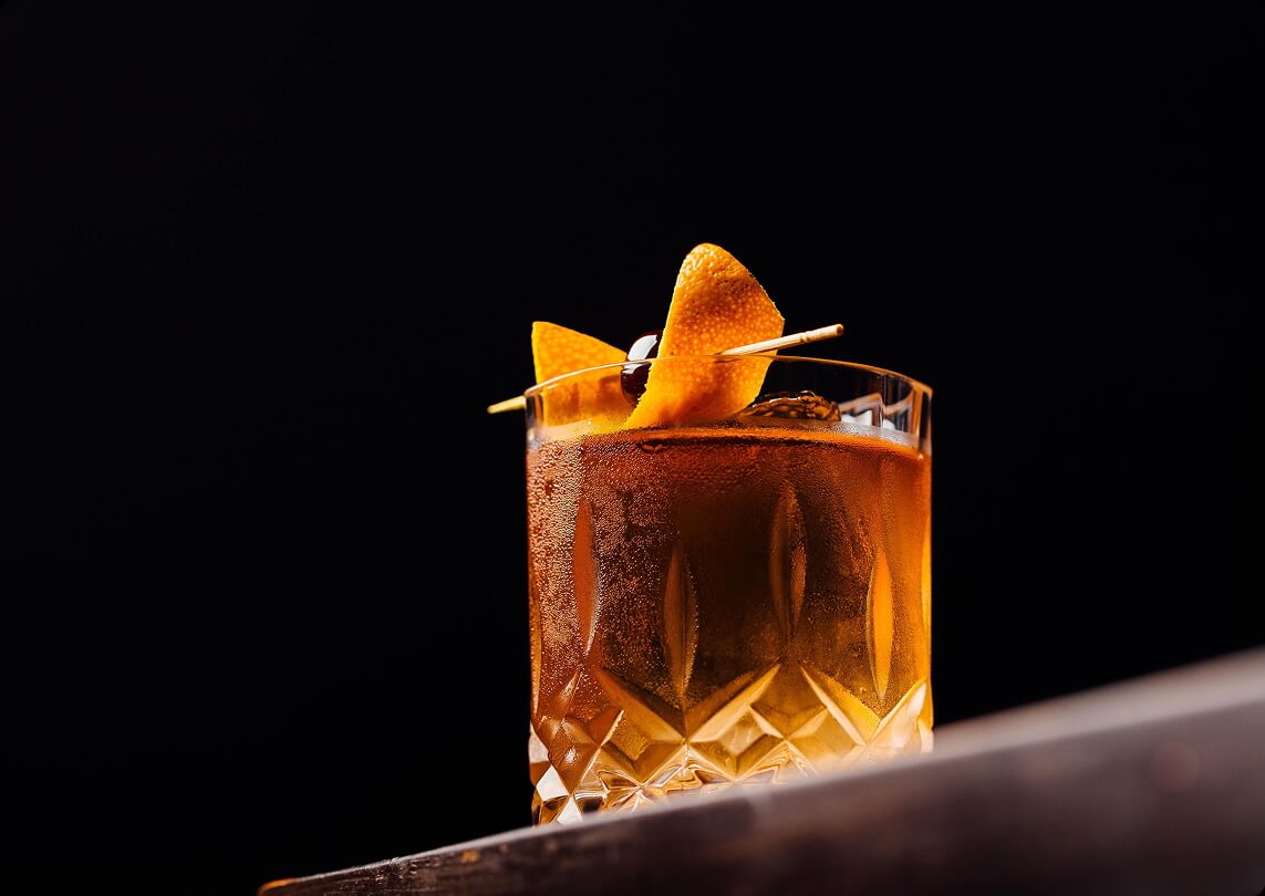 Signature bourbon cocktail