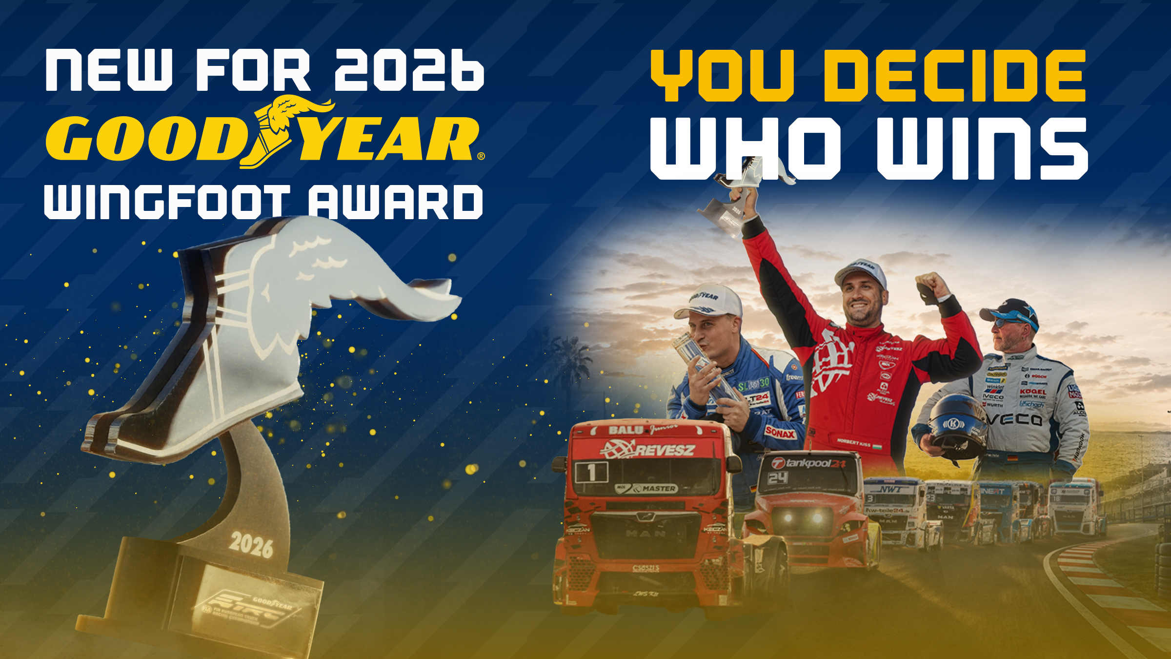 Fans to vote for their favourites as famous Goodyear Wingfoot Award comes to the FIA ETRC for 2026