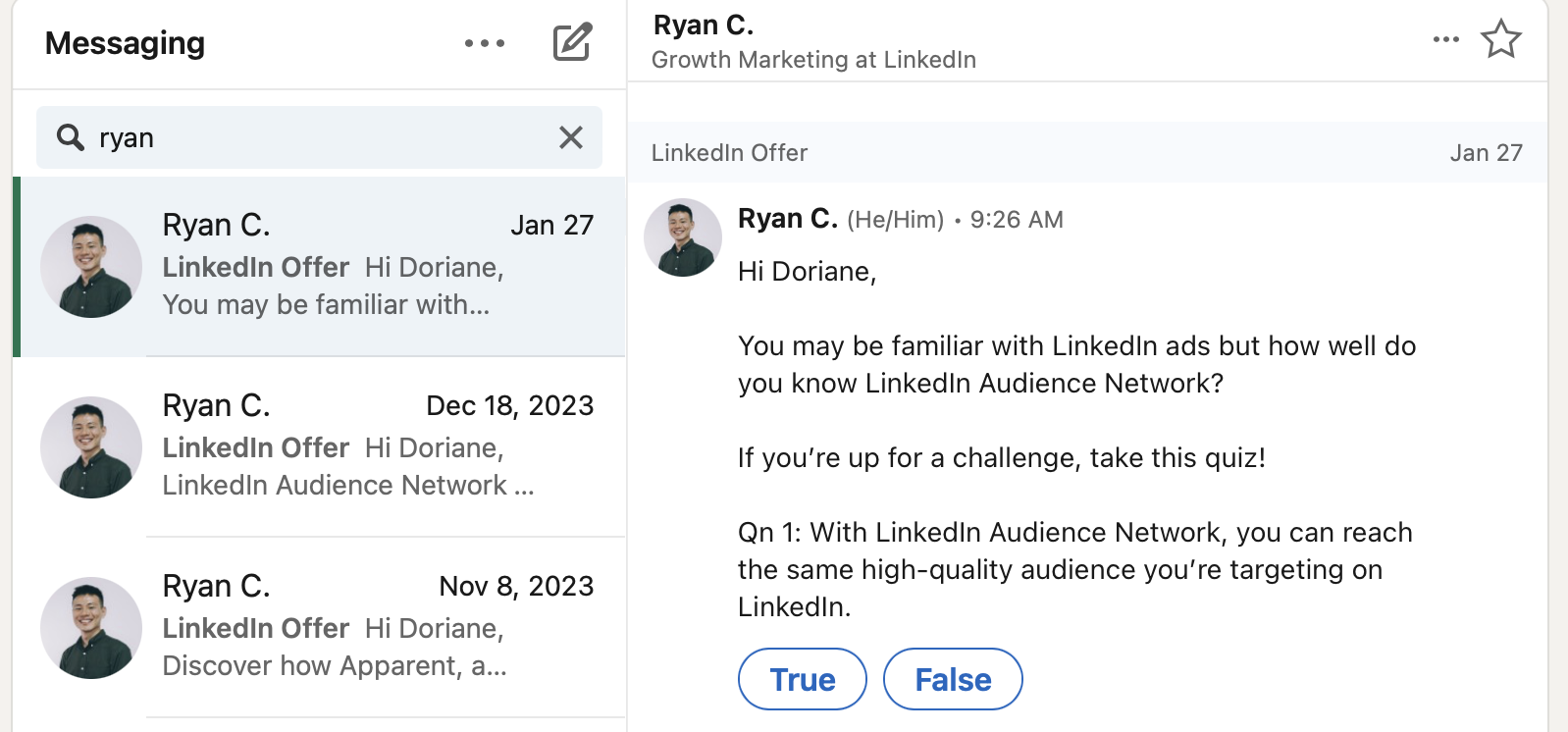 Linkedin inmail
