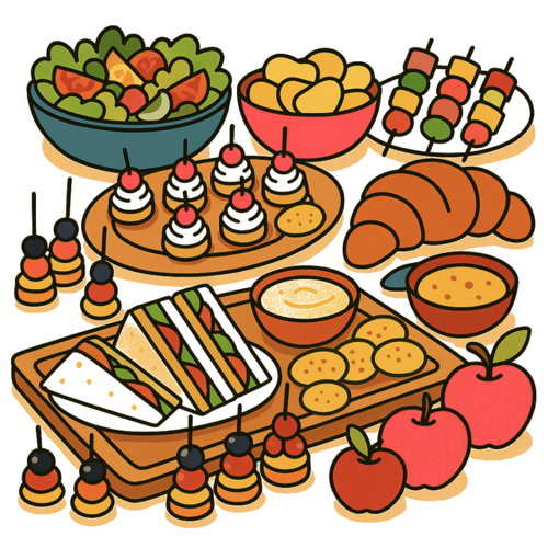 Illustration pour l'article sur les quantités de buffet