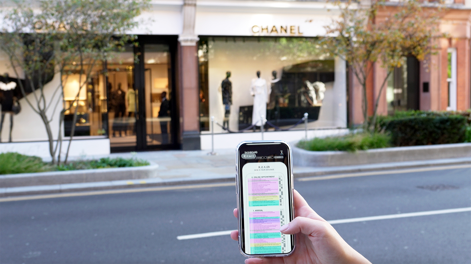 photo d'une course vue de haut