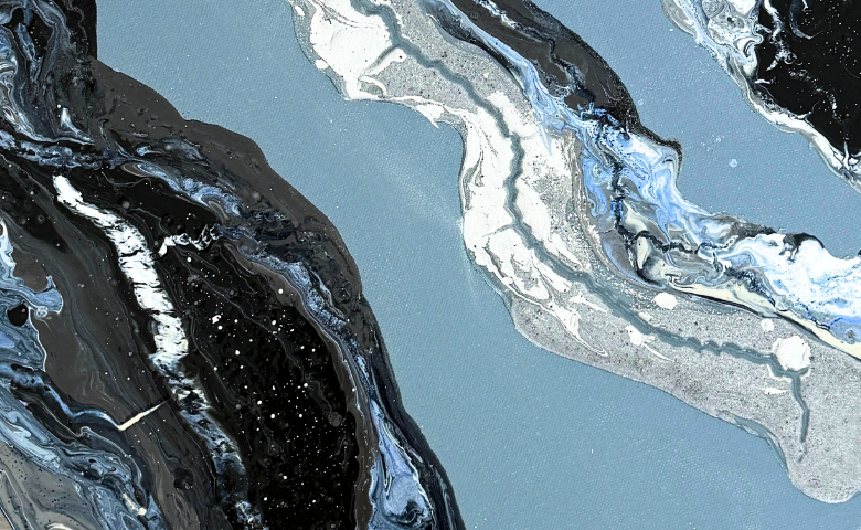 ASTEROID PSYCHE 16 — eight circular cosmic landscape canvases