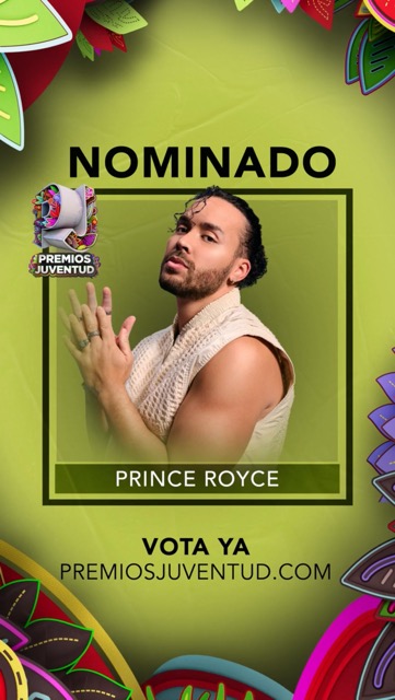 Prince Royce Earns Two Nominations at Premios Juventud 2025
