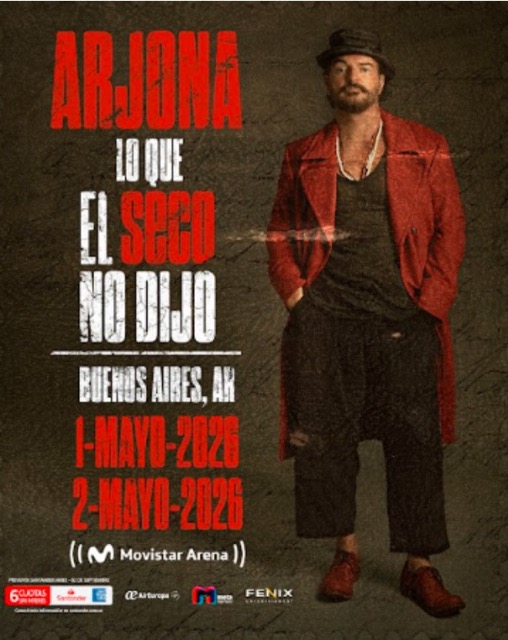 Ricardo Arjona Returns to Argentina for "Lo que El Seco No Dijo" Tour