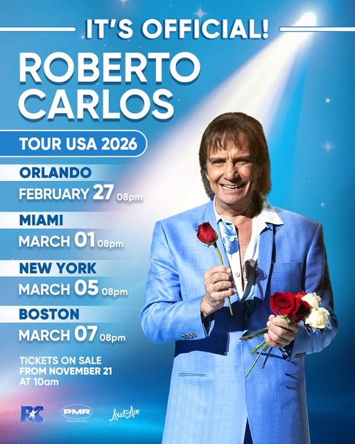 Roberto Carlos Announces Four-City U.S. Tour for Early 2026