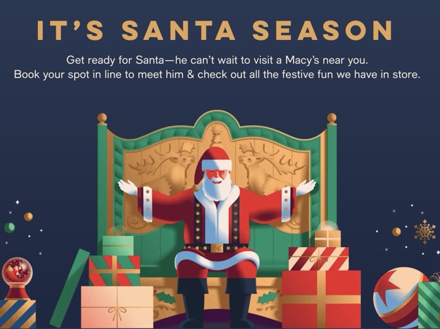 Santa Claus Visited Macy's Dadeland With Holiday Photos and Activities