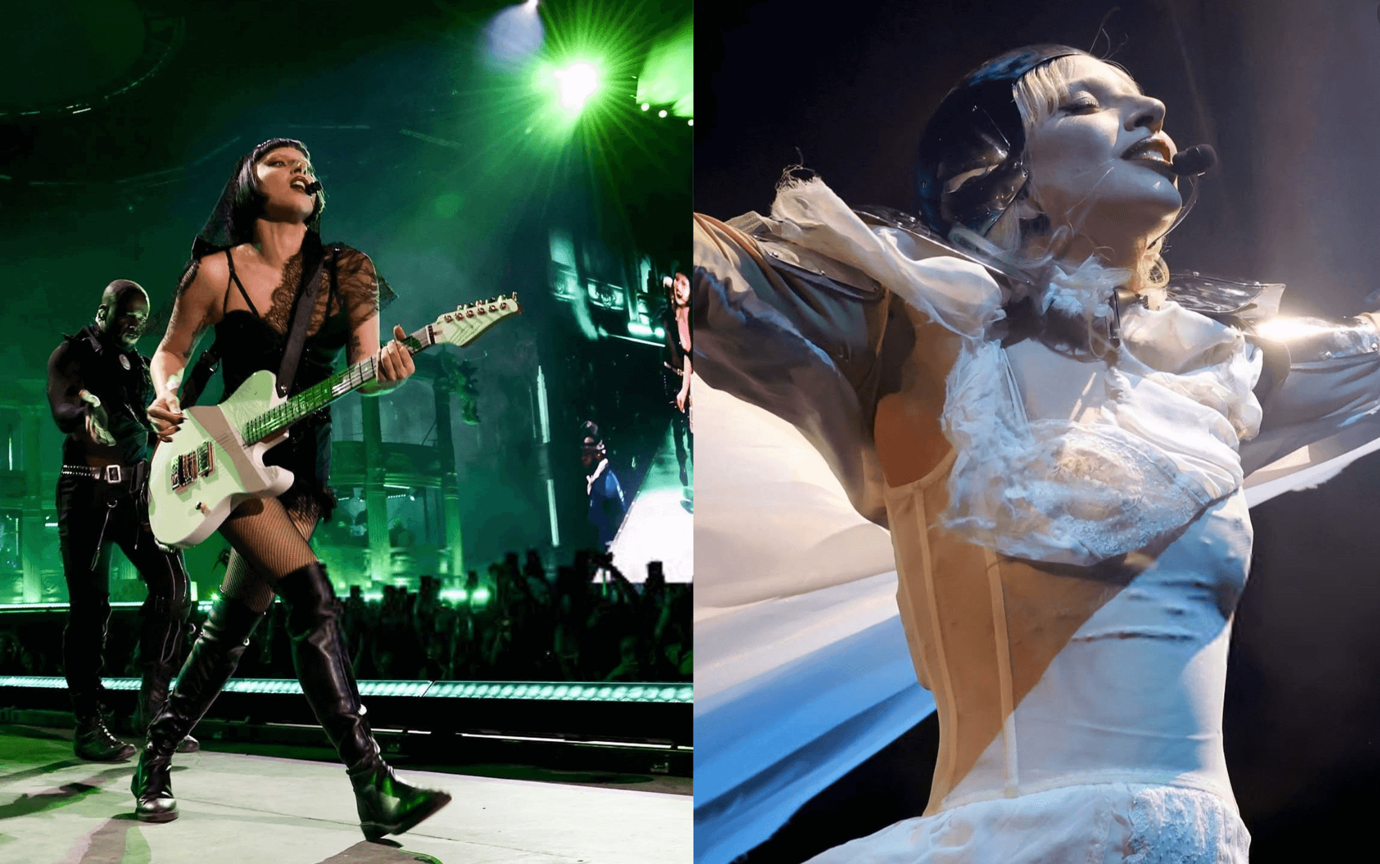 Gothic Glamour Unleashed: Lady Gaga’s Symbolic Reign at Coachella 2025.