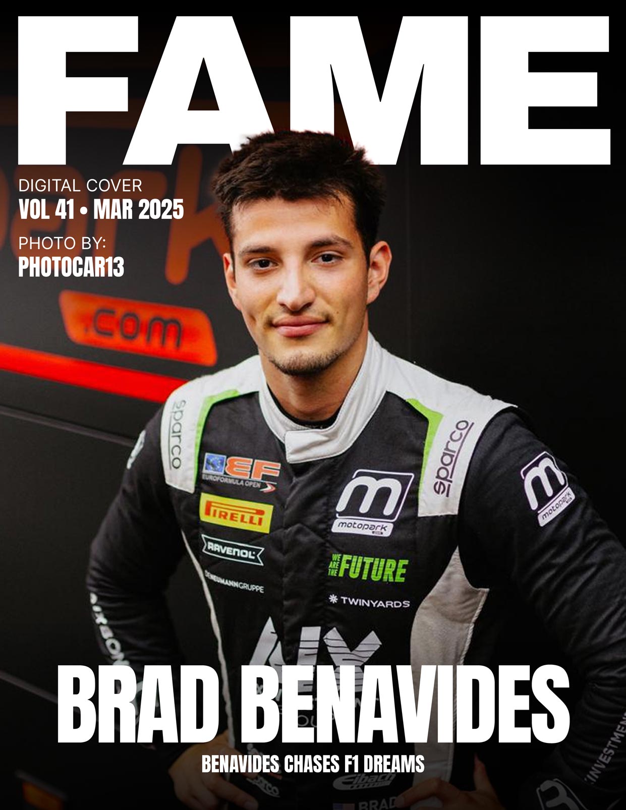 FAME Magazine Digital Cover: Brad Benavides – The European Prodigy Betting on IndyCar Dreams