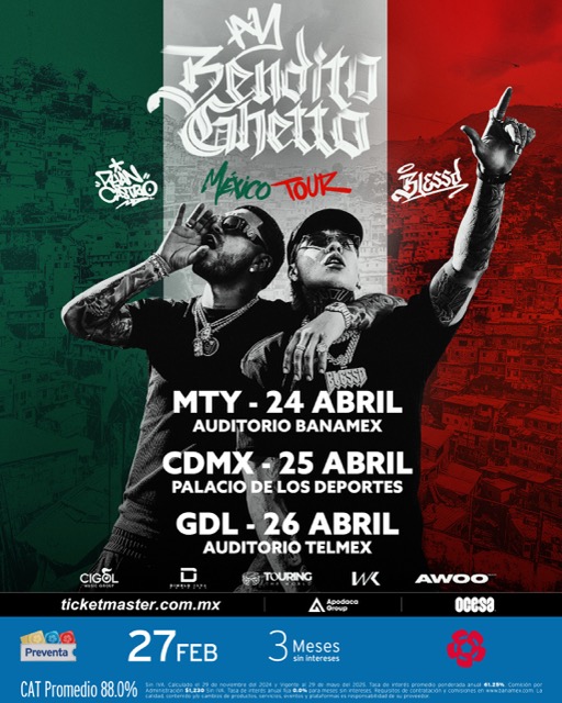 Ryan Castro and Blessd Announce Mexico Leg of “¡Ay Bendito Ghetto!” Tour