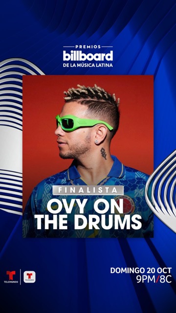 Ovy on the Drums Nominated for 2024 Latin Billboard Producer of the Year