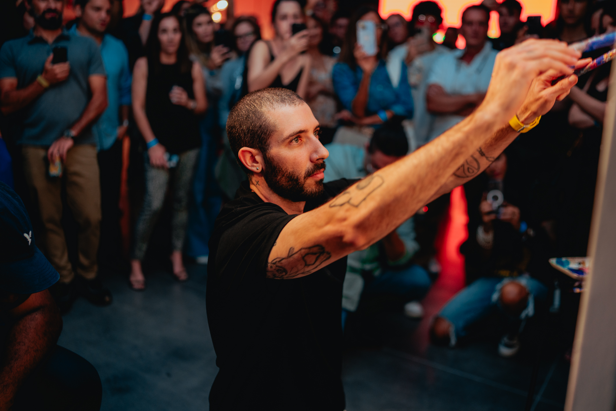 Adonis Alcici's Dazzling Debut: A Fusion of Art and Automotive Excellence at Hagerty Garage + Social