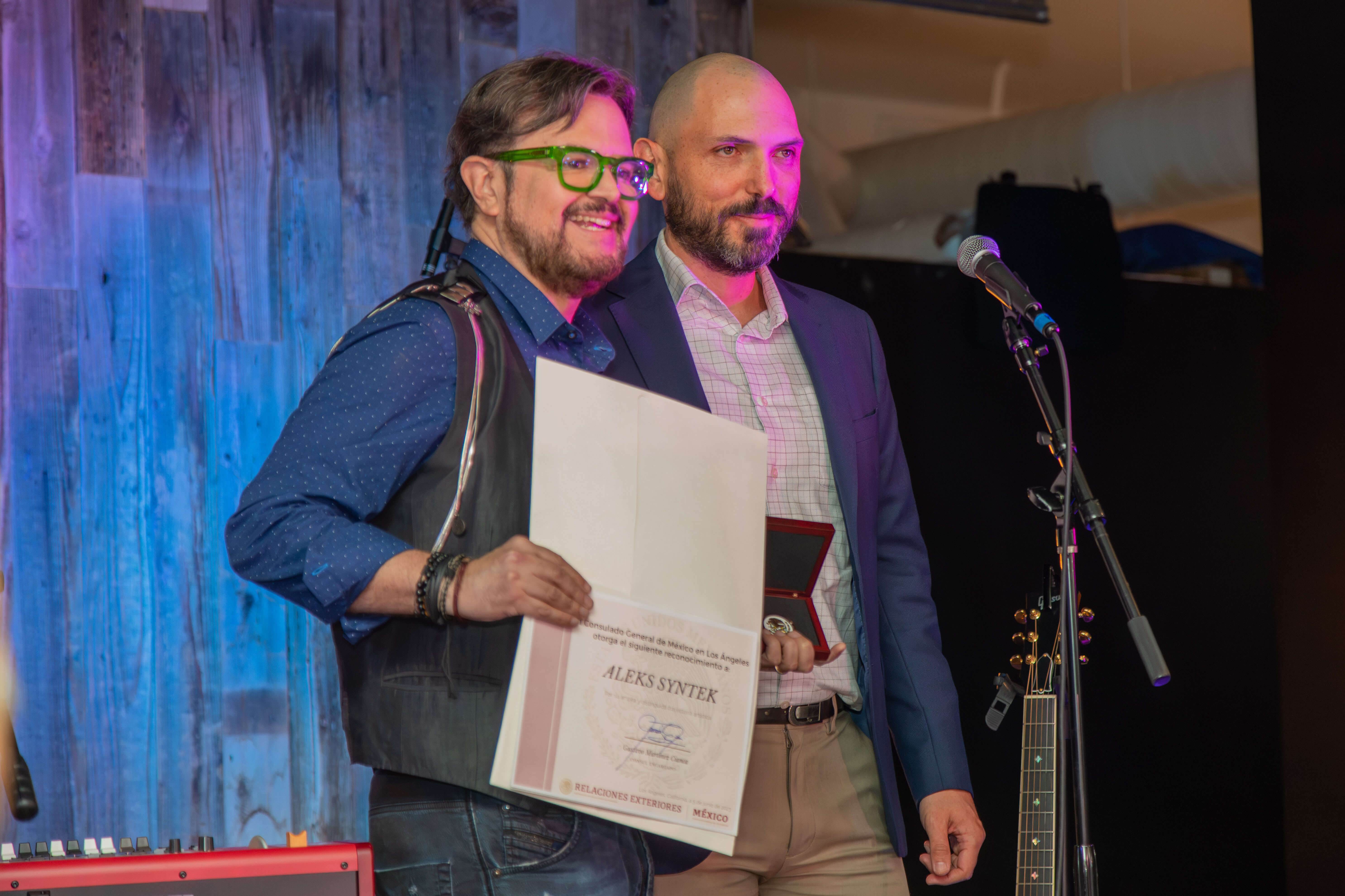 Mexican Consulate in Los Angeles Recognizes Aleks Syntek as "A Worthy Representative of Mexicans Abroad and an Inspir...