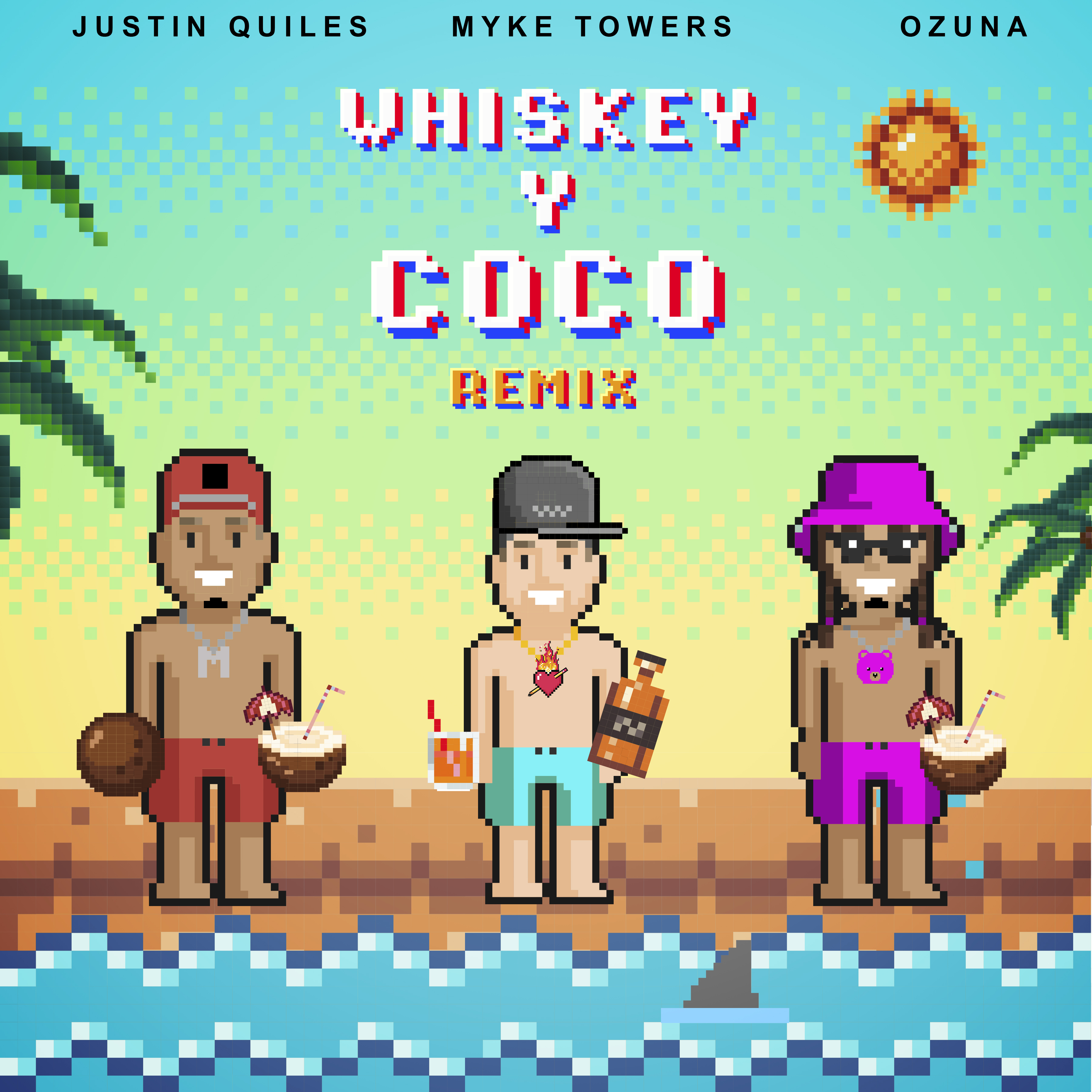 Puerto Rican superstars Justin Quiles, Myke Towers & Ozuna unite for 'Whiskey y Coco (Remix)'