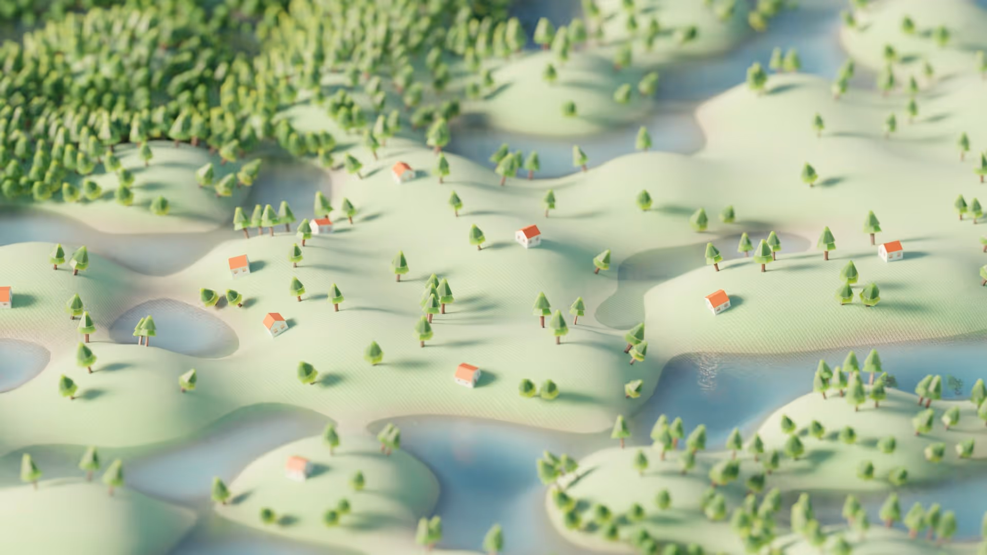 3D-Visualisierung eines städtebaulichen Projektes