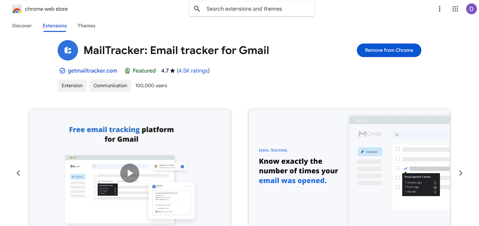 MailTracker email tracker for Gmail