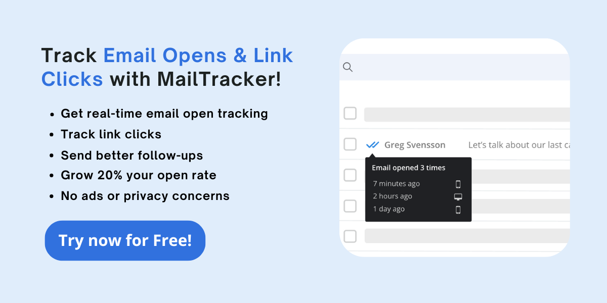 track email opends and link clicks with mailtracker