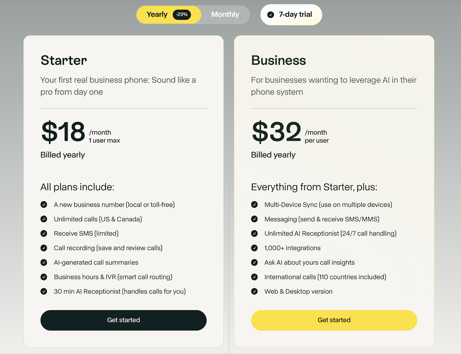 Allô pricing