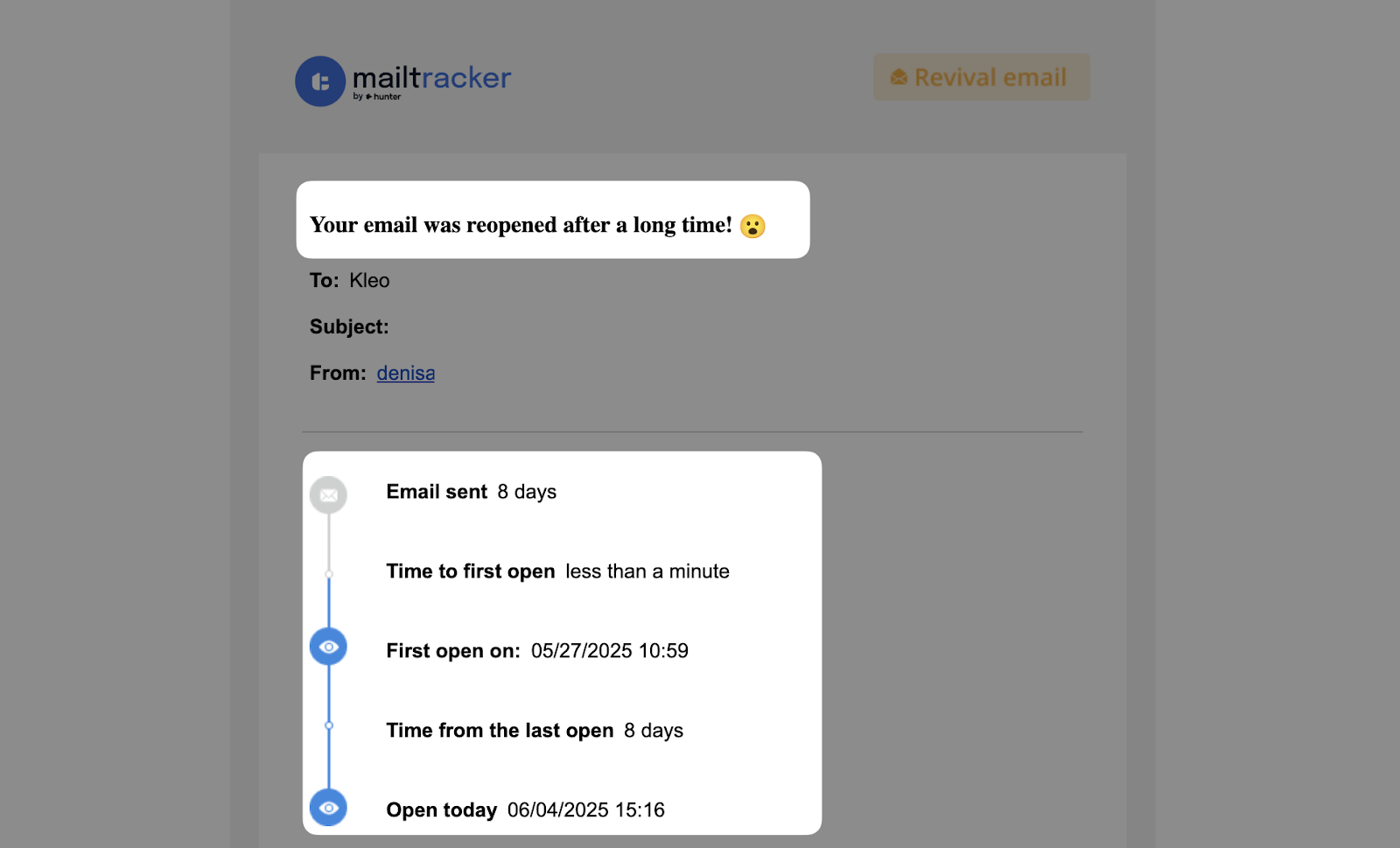 mailtracker opened email