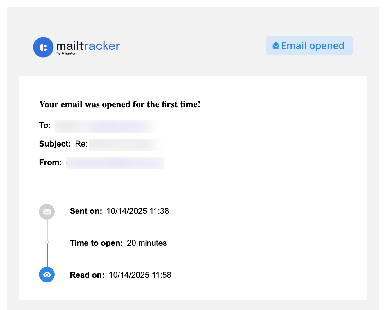 MailTracker email opened notification