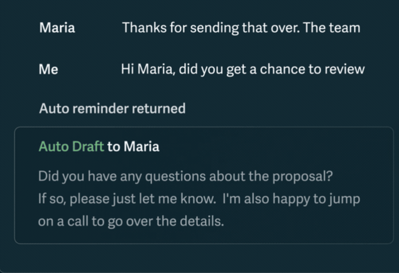 Superhuman AI draft email rewrite