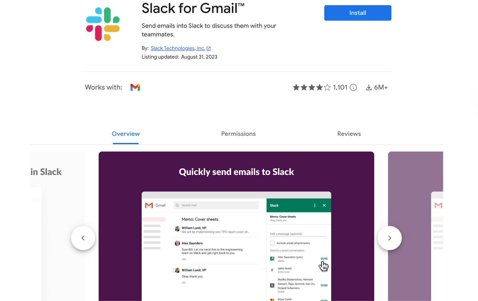 slack gmail add on 