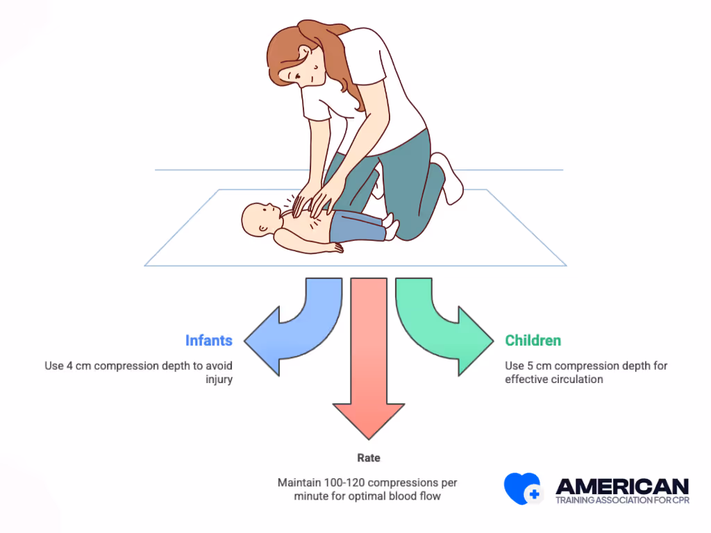 pediatric cpr depth and rate