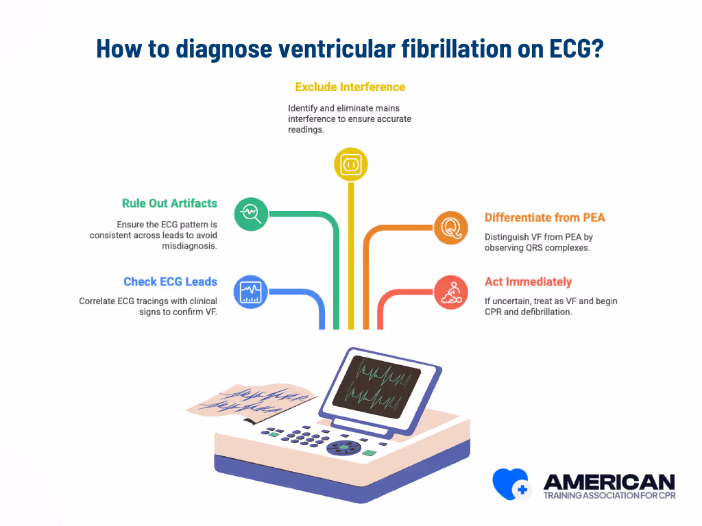 How Is Ventricular Fibrillation Diagnosed on ECG