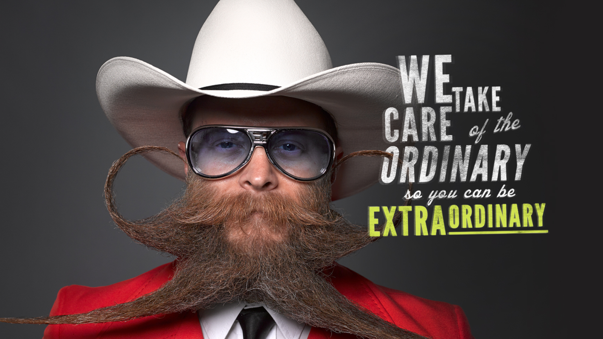 Cowboy with very large moustache