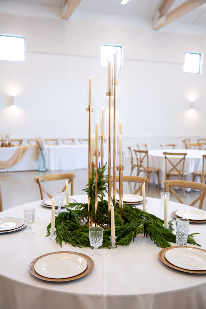 A gorgeous display of Candelabras