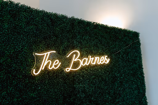 Ivy House’s Greenery Walls with Sophie & Ben's last name