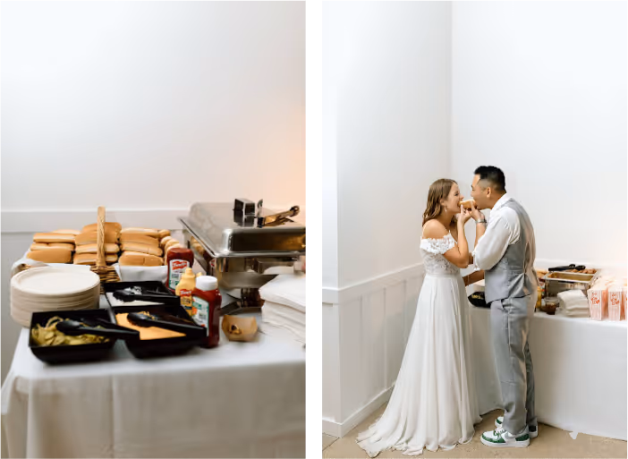 Late Night Snack bar with hotdog and popcorn