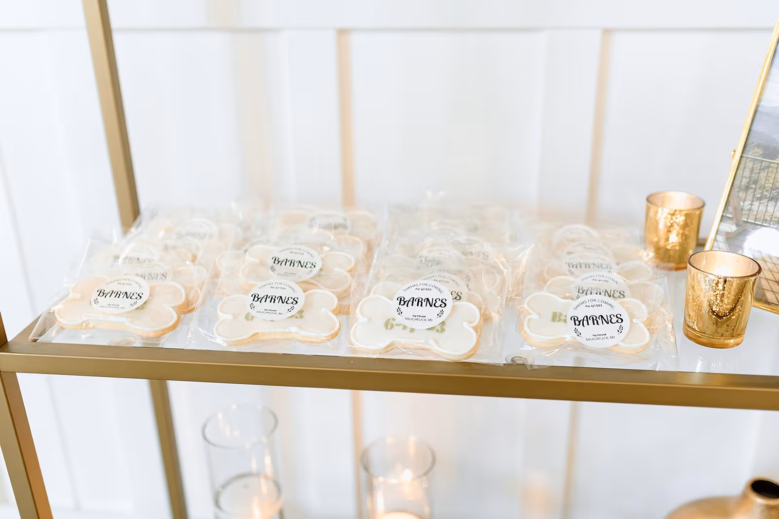 customized dog treats wedding favors