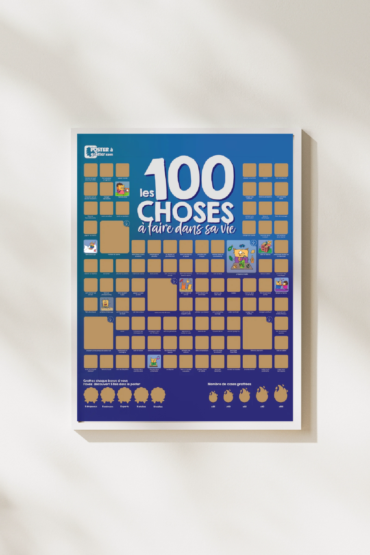 Une image de la marque Poster à gratter