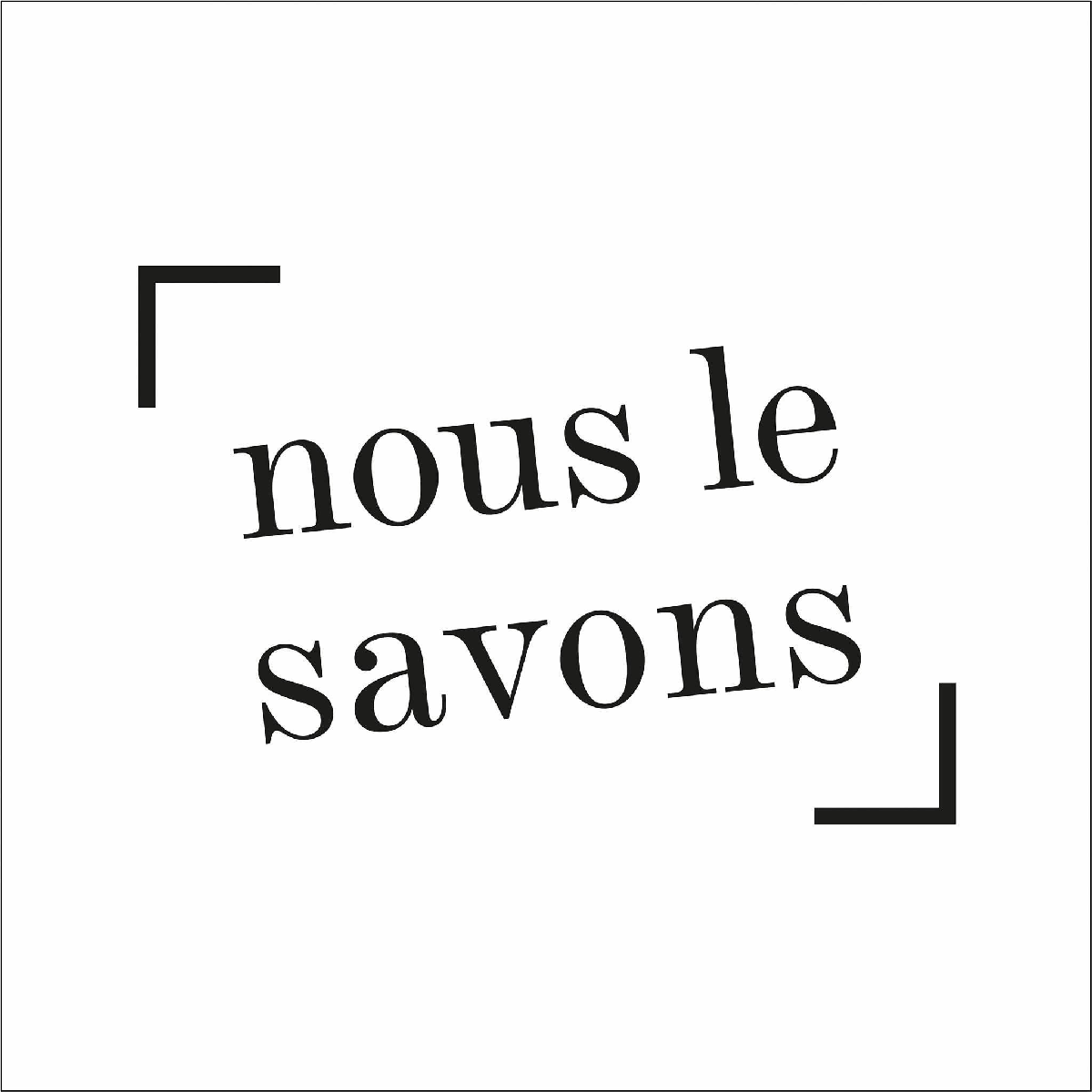 logo de la marque Nous le savons