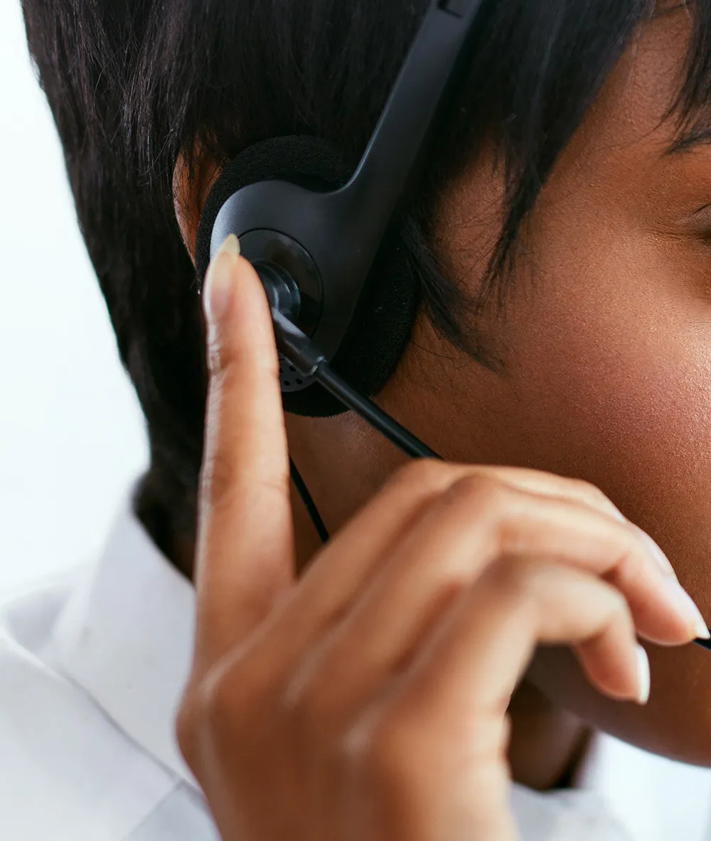 Call rep face right on call