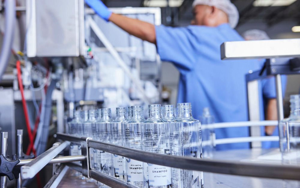 Automated filling, capping and labeling equipment speeds your products down the production line.