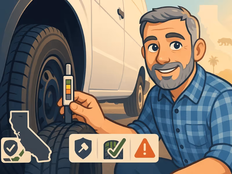 What Is the Minimum Acceptable Tire Tread Depth in California?