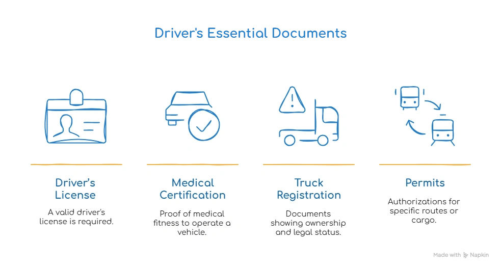 truck driver essential documents