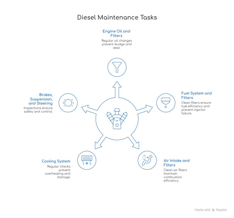 diesel maintenance tasks