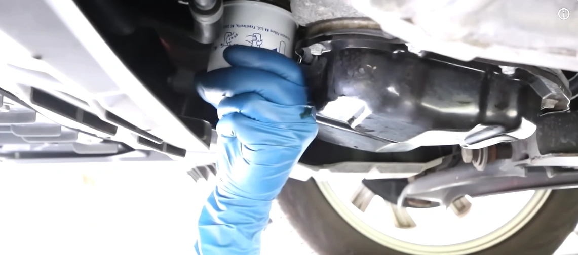 remove oil filter to change your oil