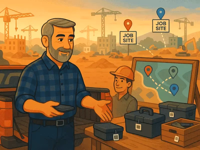 How Construction Companies Track Tools Across Multiple Jobsites