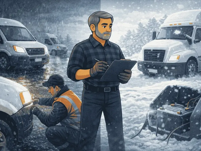 Rain or Snow? How Seasonal Weather Impacts Fleet Maintenance