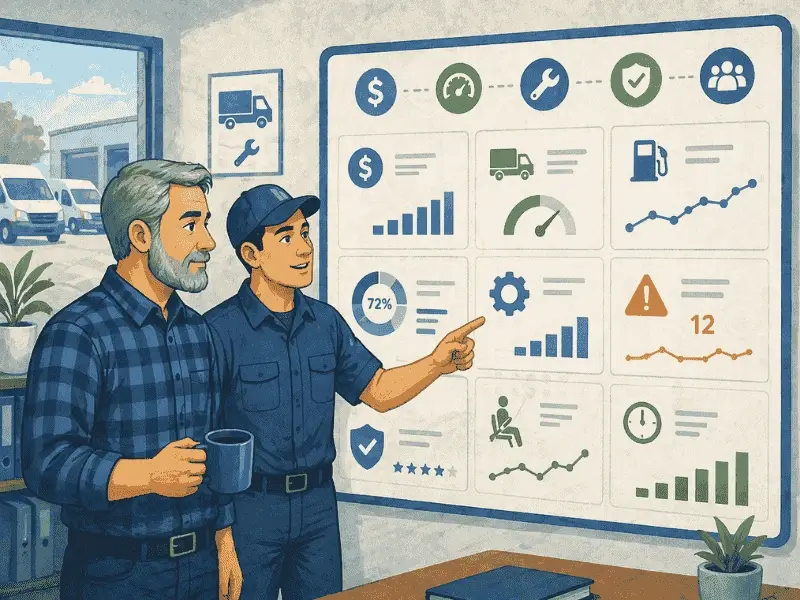 Fleet Management Dashboard: KPIs for Smarter Fleet Operations