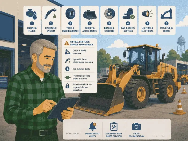 What Should Be on a Wheel Loader Daily Inspection Checklist?