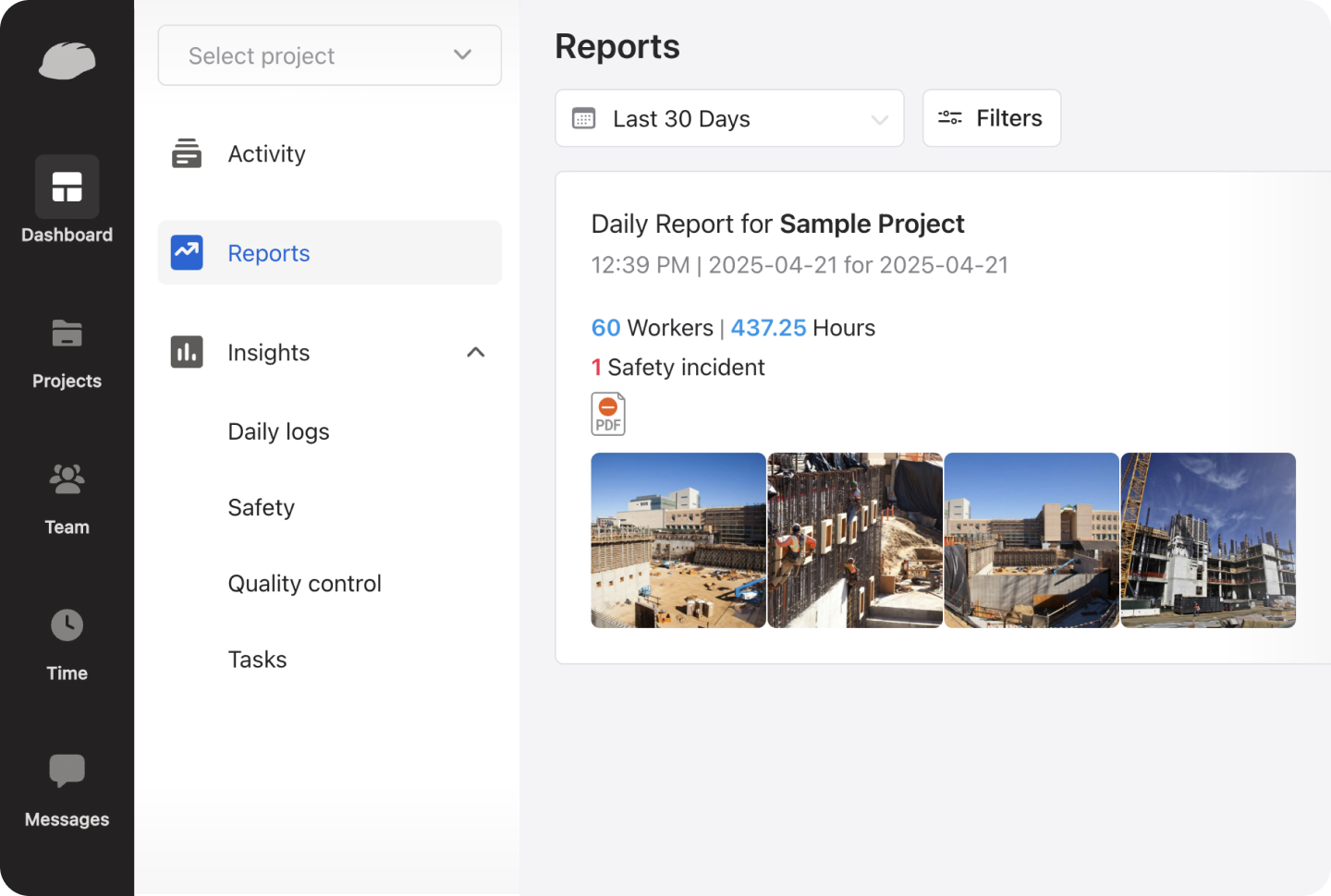 Construction field service management software developed for offline-first daily reporting and job site operations