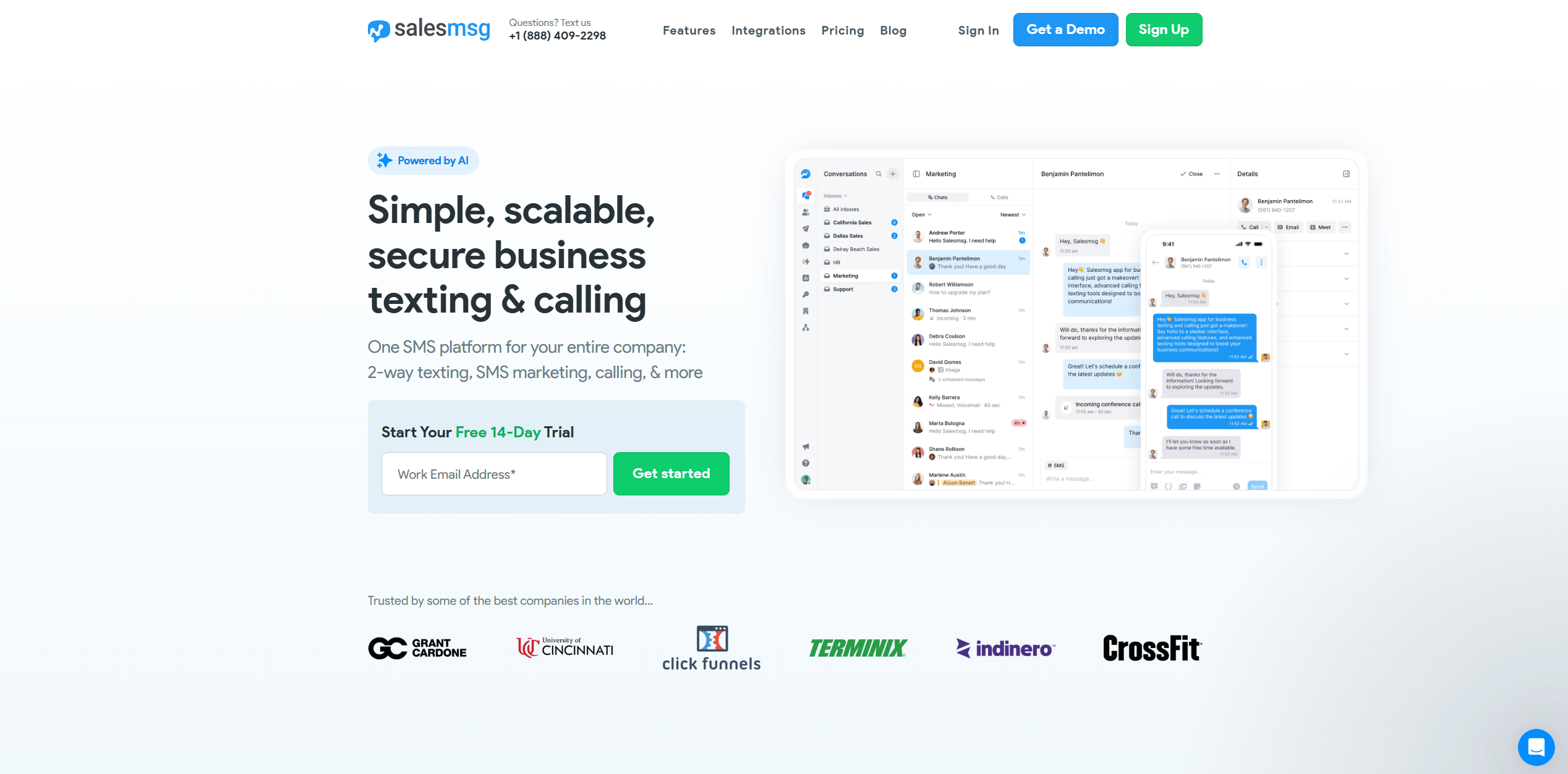 Salesmessage is the best sms marketing platform for two-way customer engagement