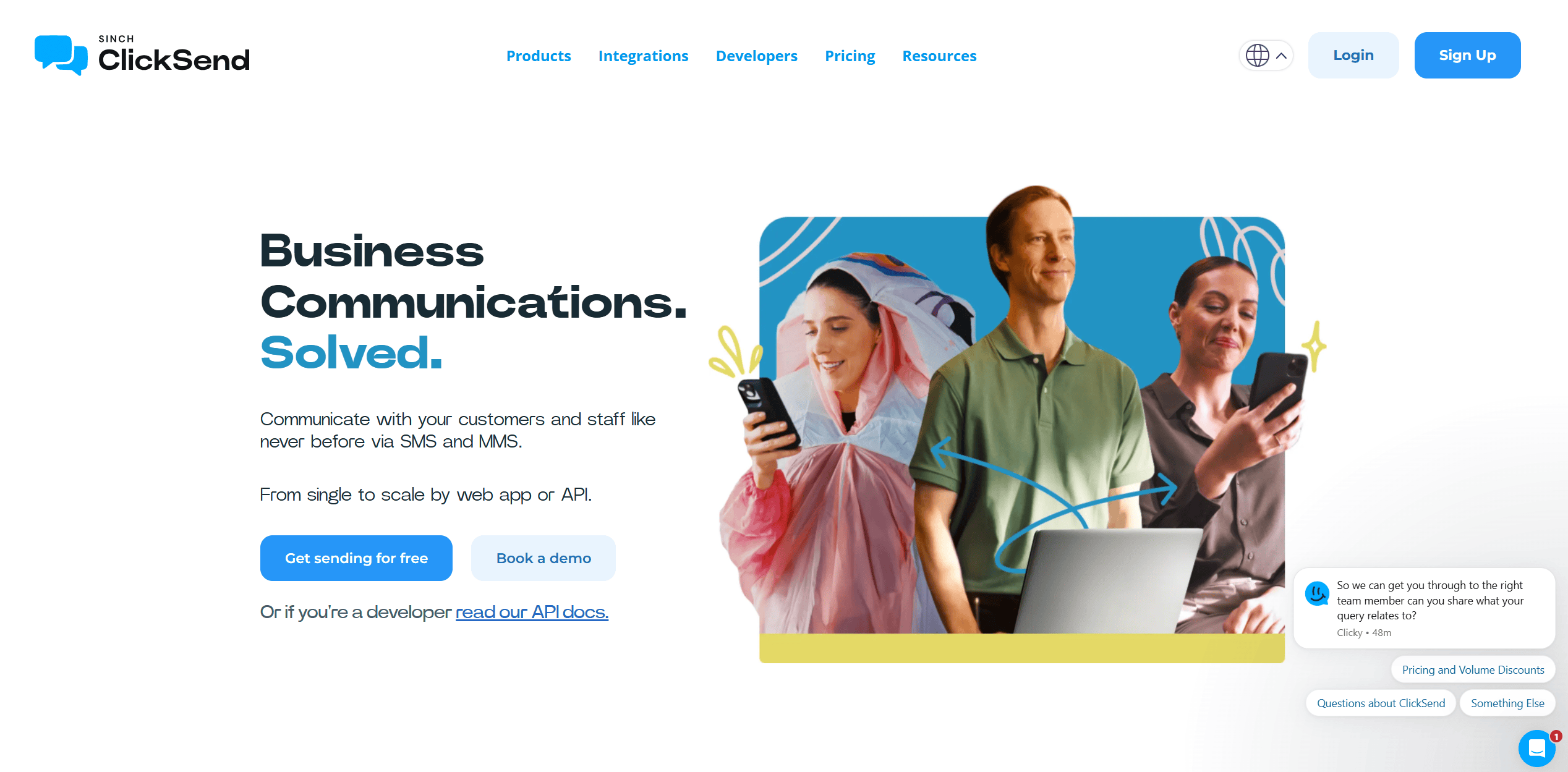 ClickSend is a swiss army knife of customer communication