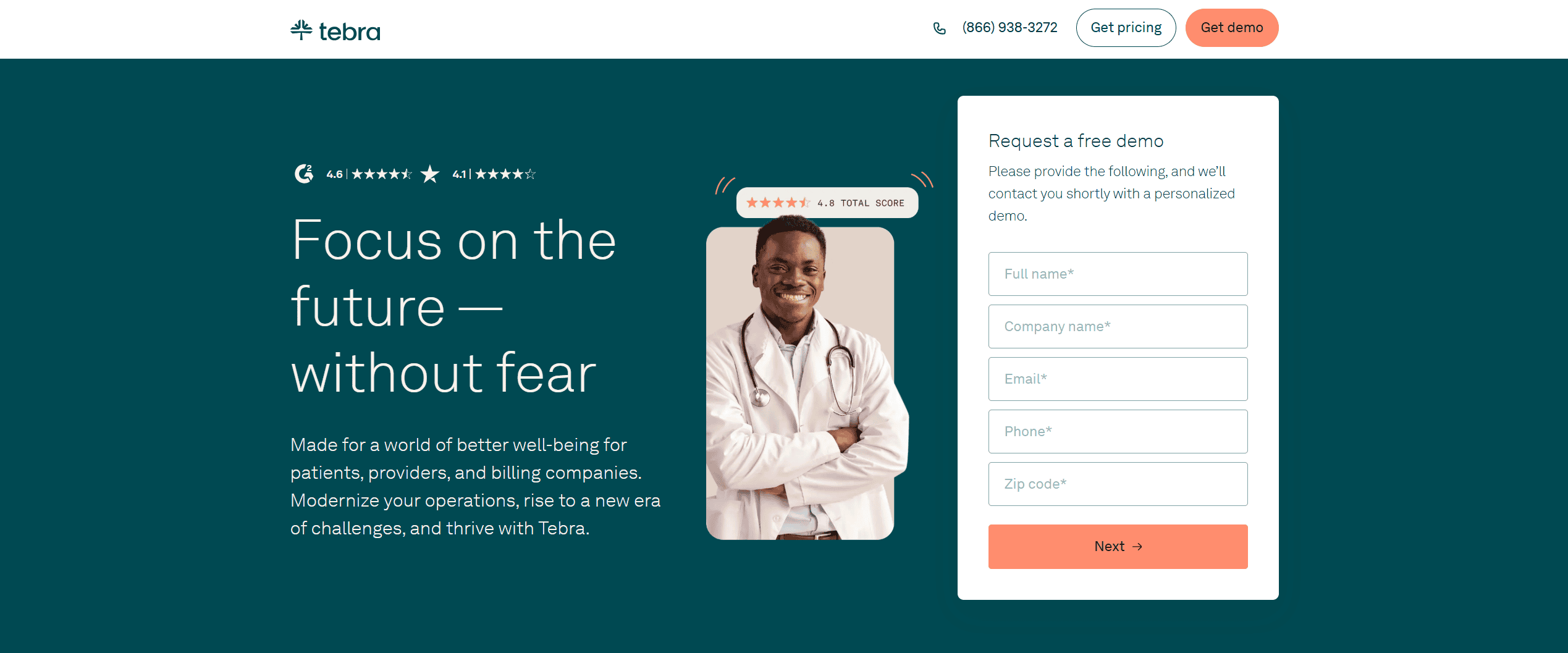 Tebra, the best emr software for small practices, best for all-in-one clinical charting and automated patient billing.