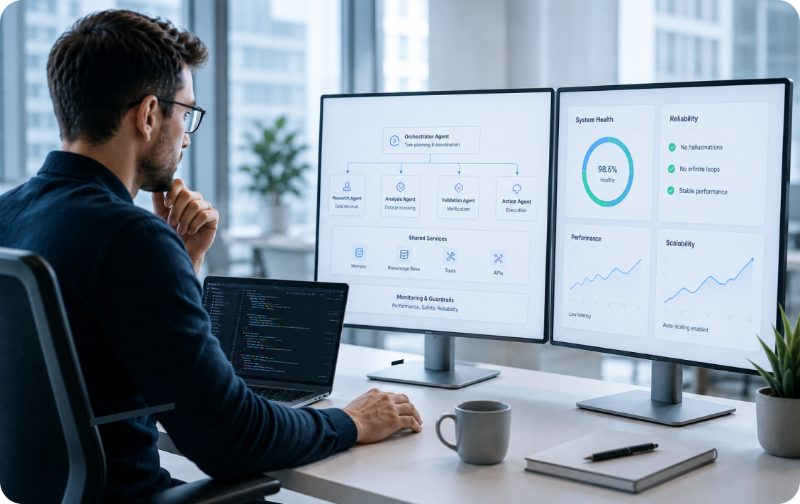 Custom AI agent development for business owners seeking tailored automation solutions.